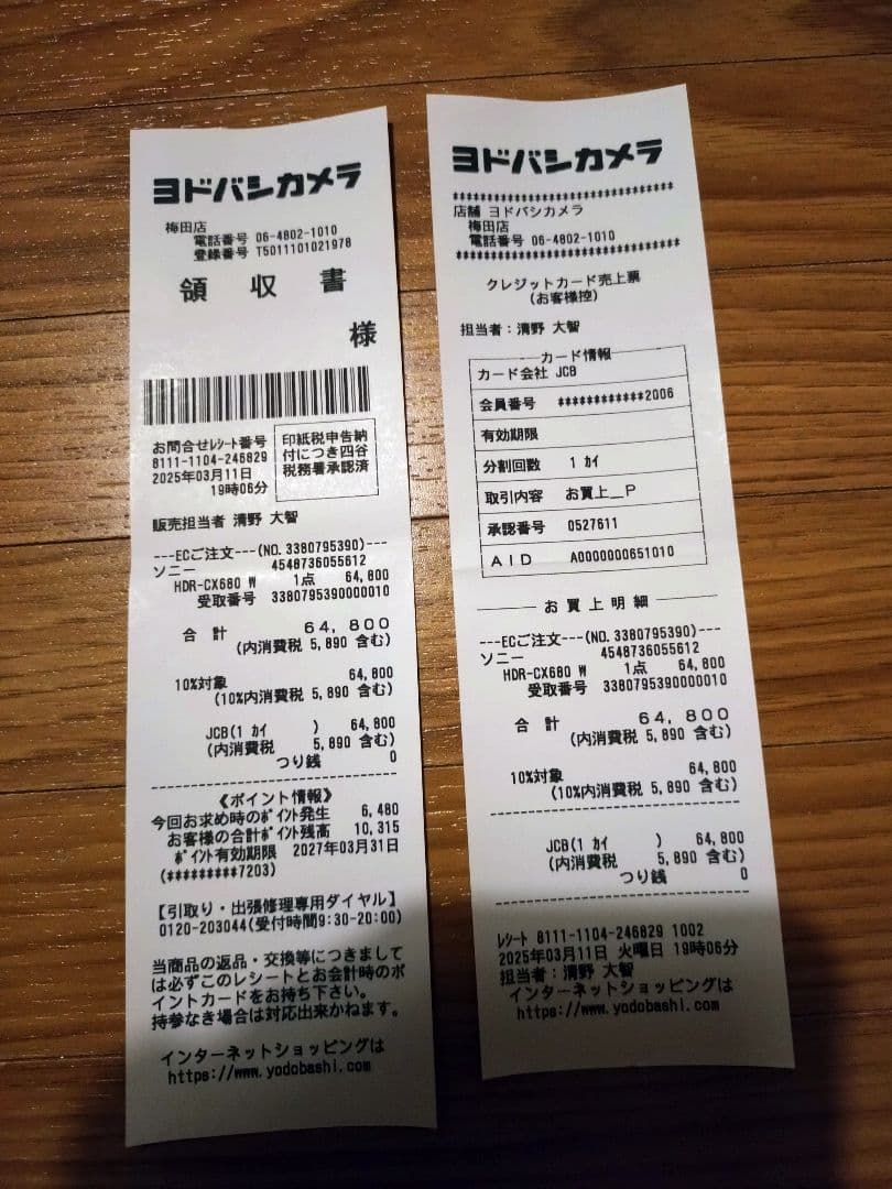 SONY HDR-CX680 ホワイト ビデオカメラ 本体