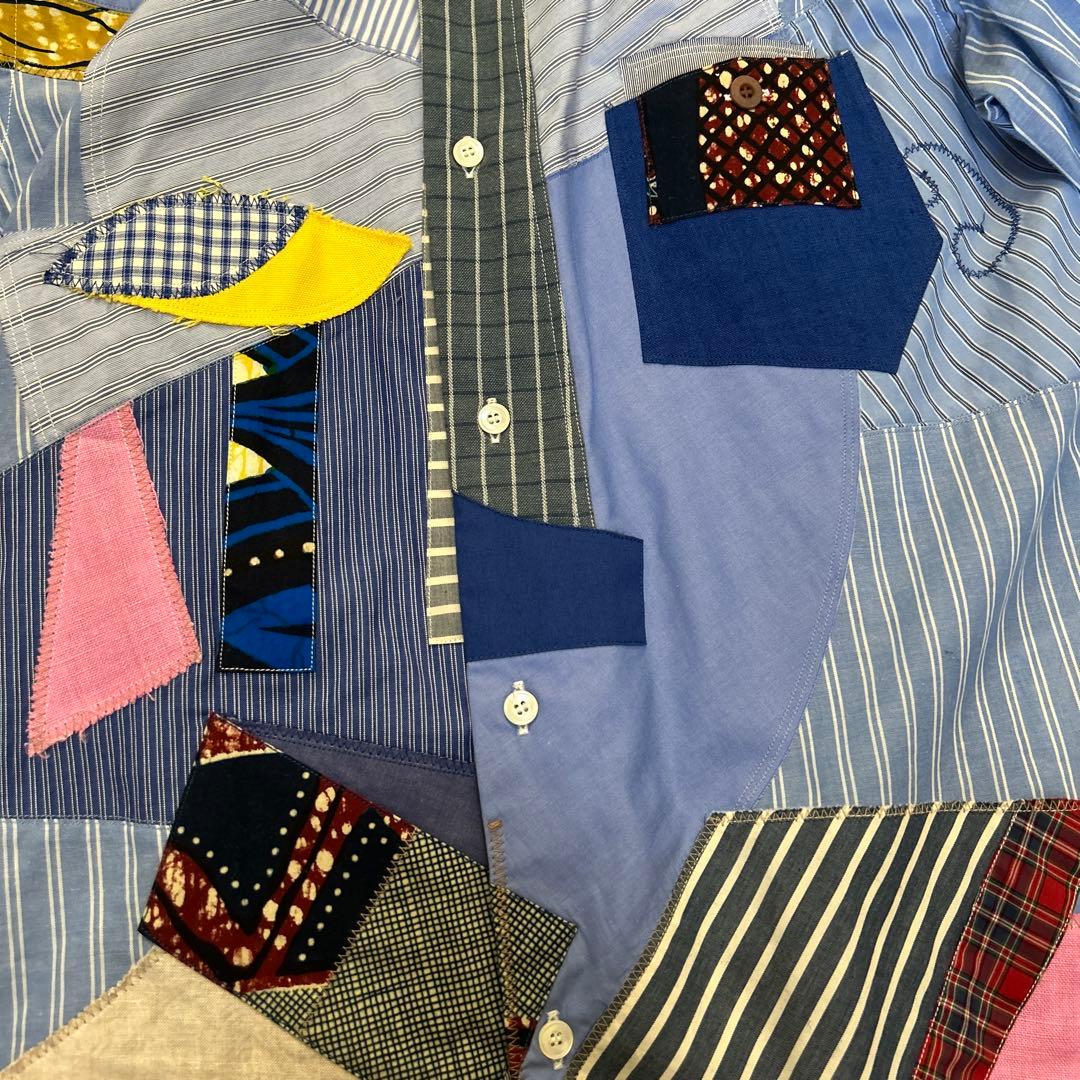 JUNYA WATANABE MANパッチワーク長袖シャツ M