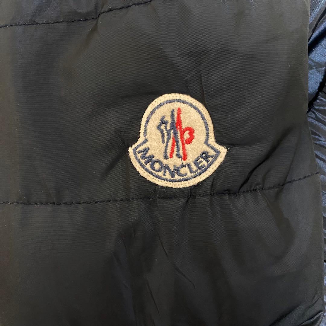 【MONCLER】レディース ロングダウンコート フード付き ネイビー