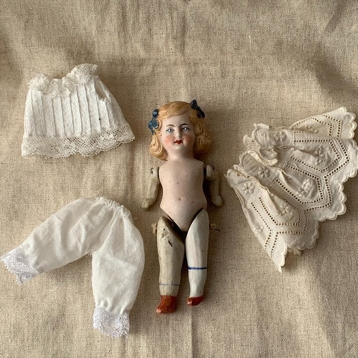 ミニョネット ビスクドール ドイツ 刻印　アンティーク オールビスク Doll