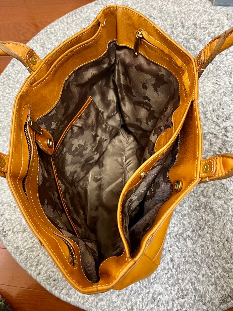 aniary アニアリー キャメル色 レザー トートバッグ