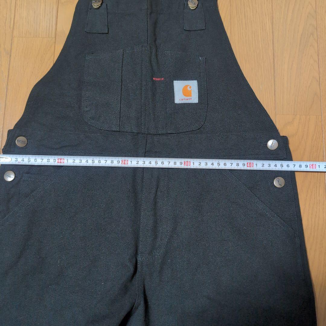カーハート　オーバーオールMサイズ 美品 ブラック
