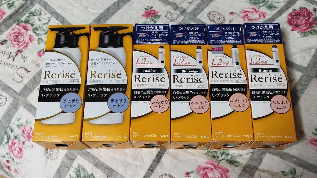 ブローネリライズ 白髪用髪色サーバー リ・ブラック 本体2本+付替 4本