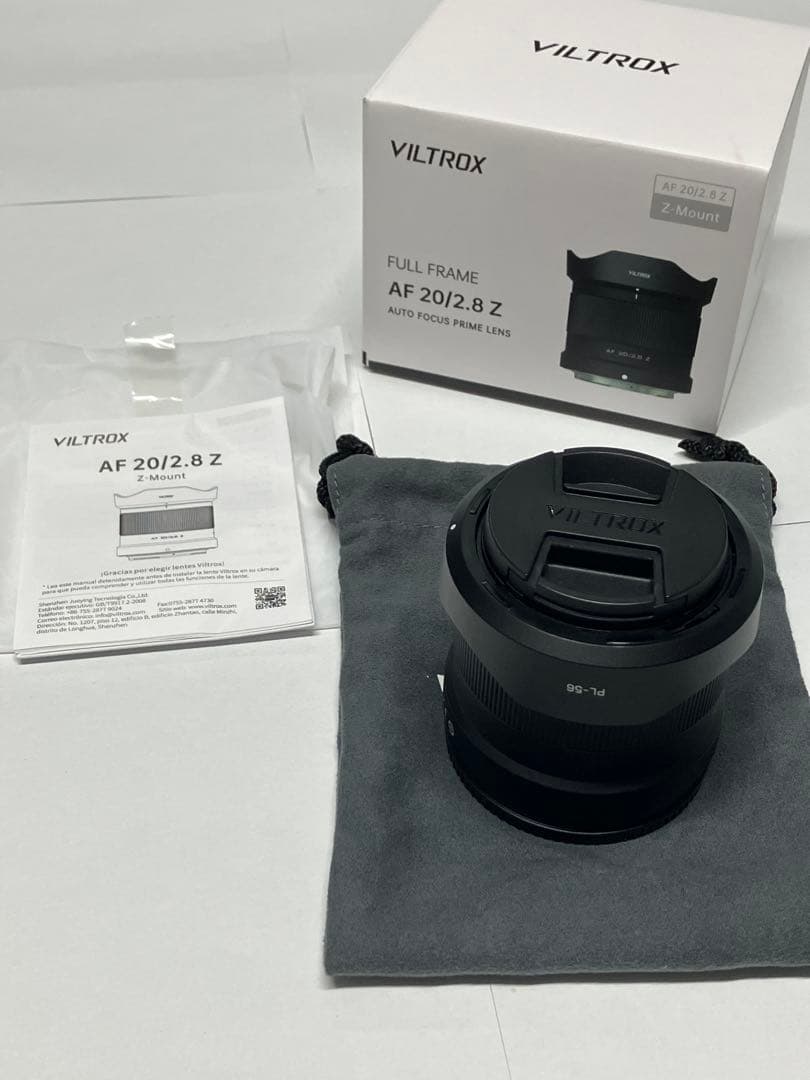 【美品】viltrox 20mm F2.8 Zマウント