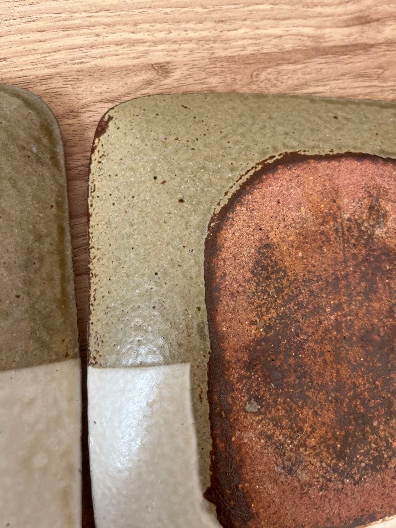 岩井窯　長角皿　2枚セット