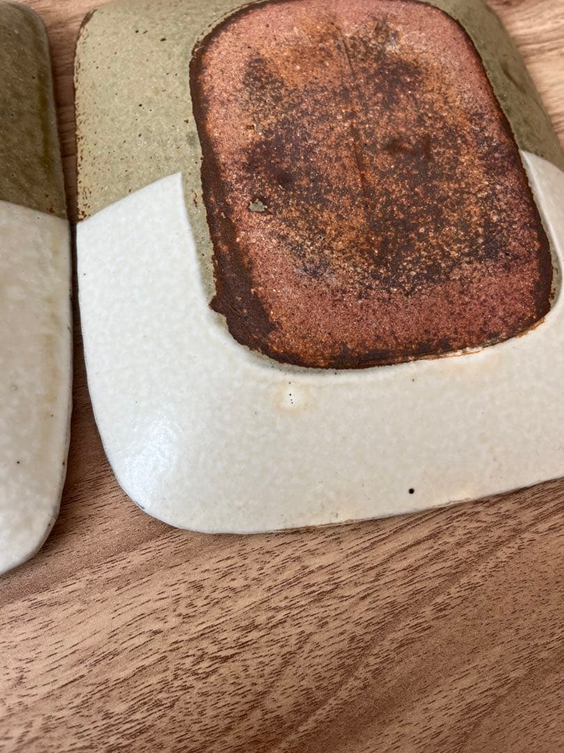 岩井窯　長角皿　2枚セット