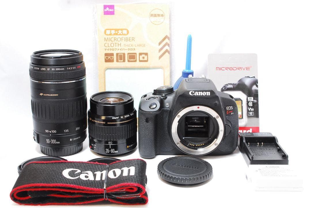 美品✨Canon EOS KissX7i✨超望遠 標準 ダブルレンズ スマホ転送
