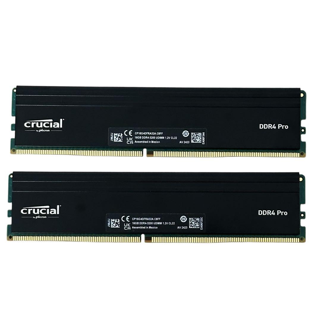 Crucial Pro 32GB メモリ (16GBx2枚) DDR4