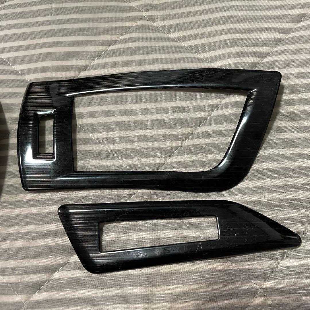 30後期ALPHARD 黒色インテリアパネルカバー 7点セット