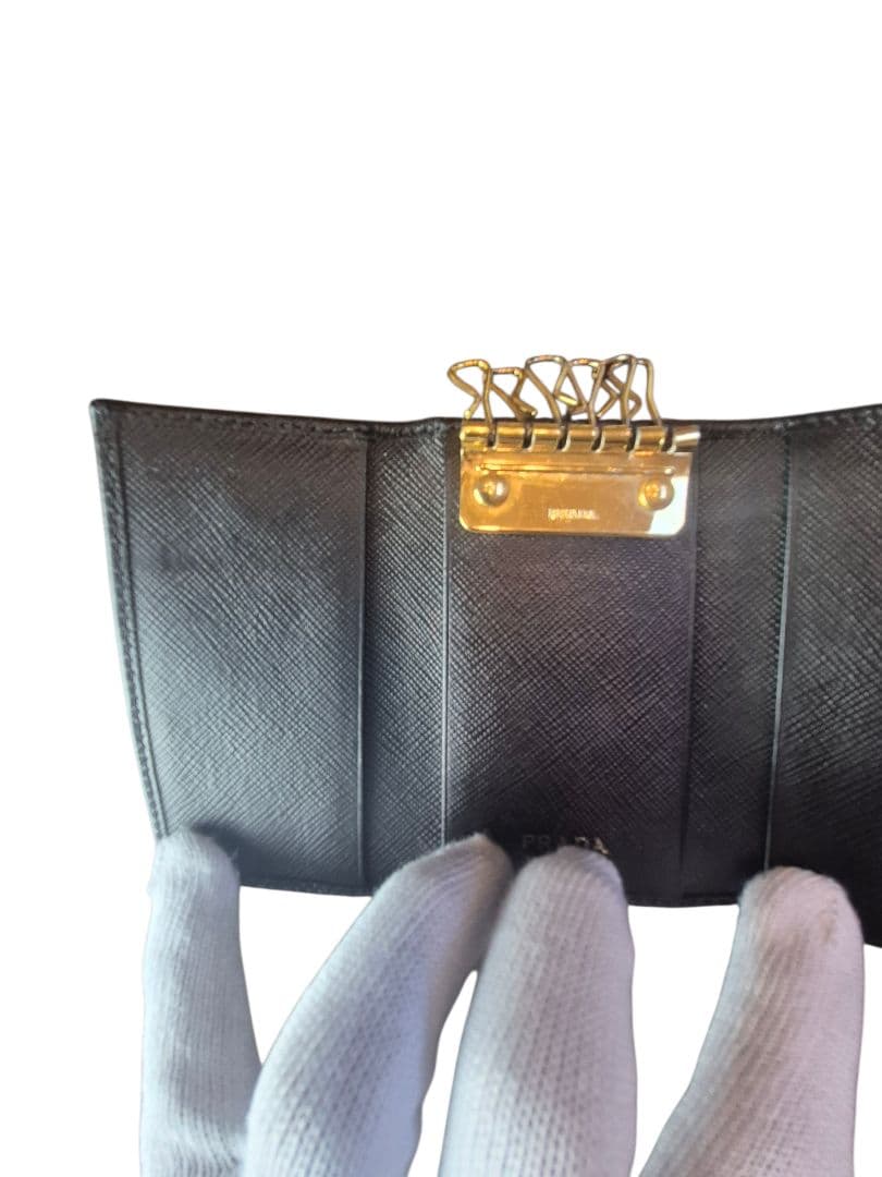PRADA プラダキーケース ６連テスート　ブラック