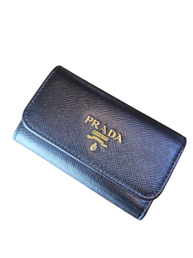 PRADA プラダキーケース ６連テスート　ブラック
