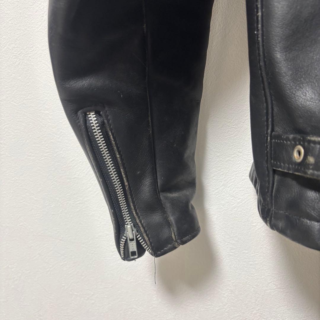 人気✨schott 641 レザージャケット　シングルライダース　本革　40 黒