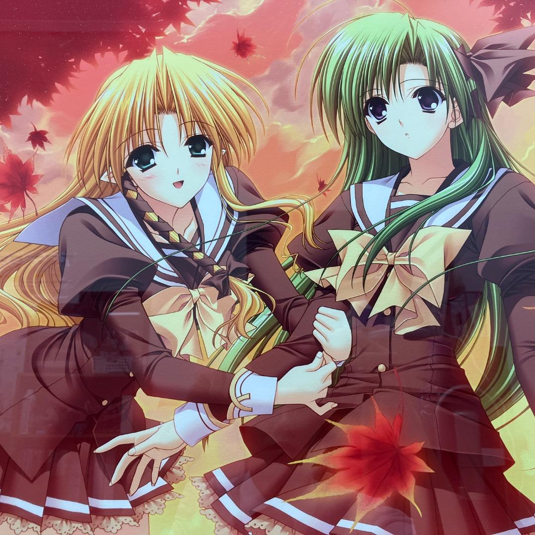 美品 鈴平ひろ 版画 BEST FRIENDⅡ 直筆サイン入り SHUFFLE!