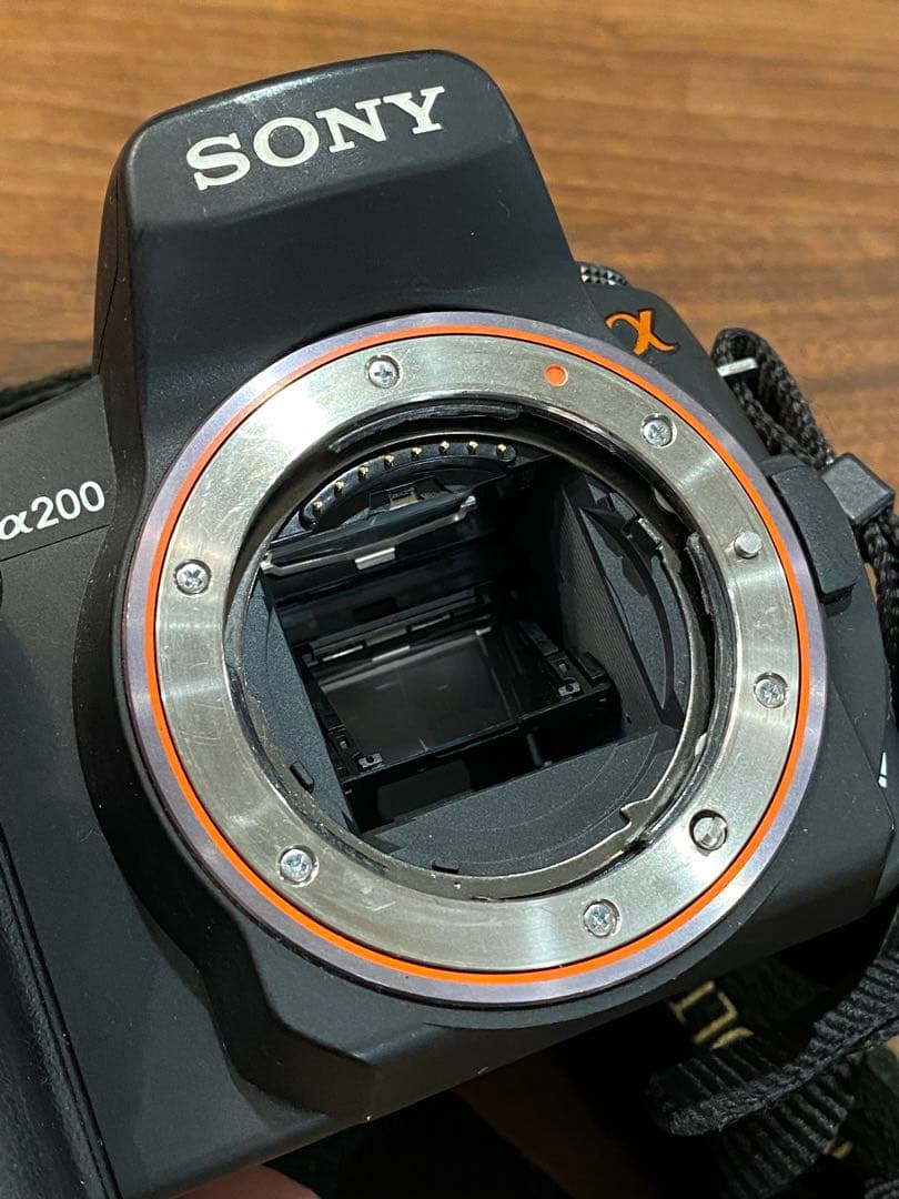 SONY α200 CCDデジタル一眼 タムロン　広角望遠18-200 動作品