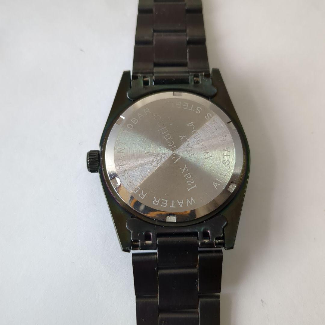 カスタム品　機械式のようなクォーツに換装　ブラック