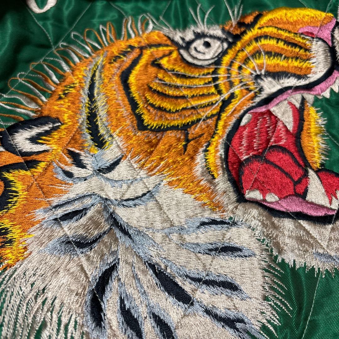 専用　テーラー東洋 サテン スカジャン 虎 鷹 刺繍 横田基地 1950