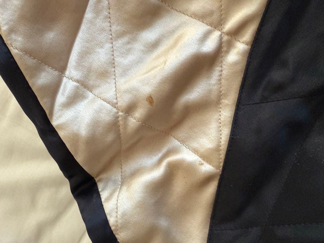 ❗️本日限定値下げ❗️虎と鷹刺繍 赤金 スカジャン 100%シルク リバーシブル