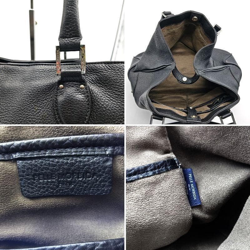 ペッレモルビダ トートバッグ メイデンボヤージュ A4収納 ブラック レザー