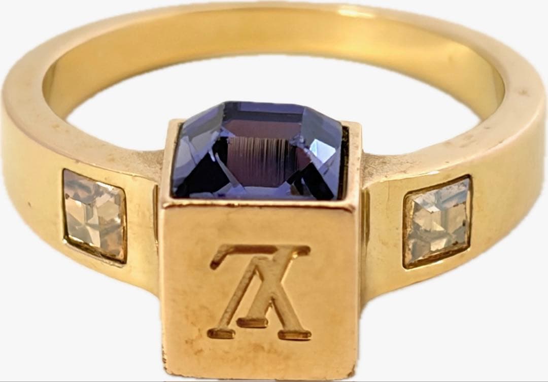 ルイヴィトン M65098 バーグ ギャンブル ゴールド リング L 約16号