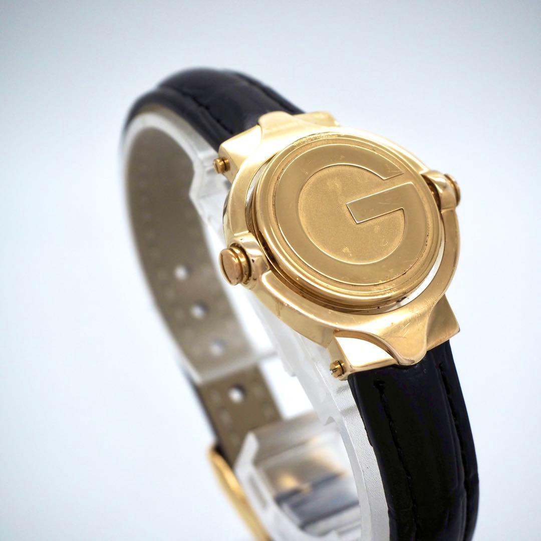 100 稼働 GUCCI 時計　新品ベルト リバーシブル レディース　6600L