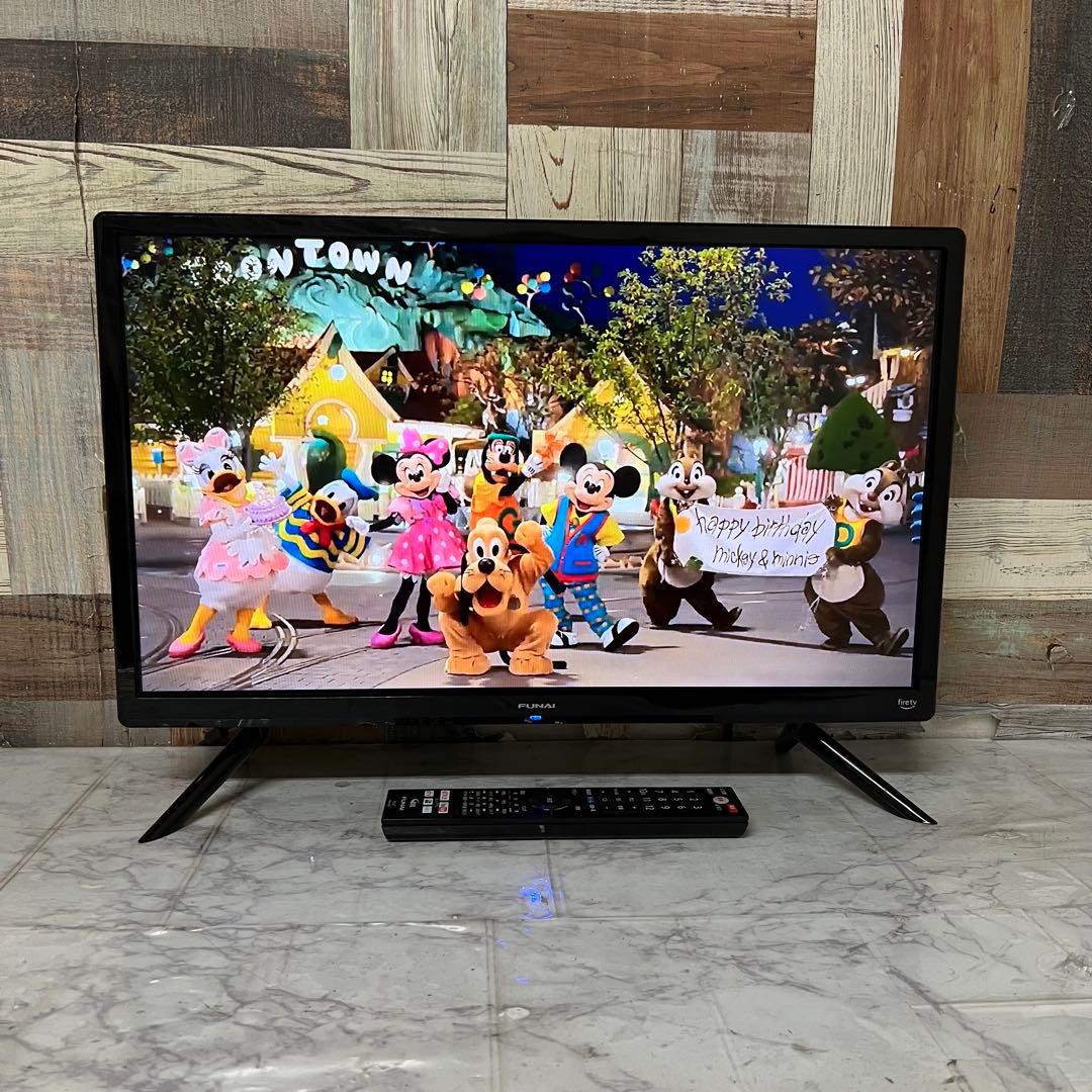 即日受渡❣️全国送料込半年前購入Funai Fire 液晶テレビ24V動画配信満載