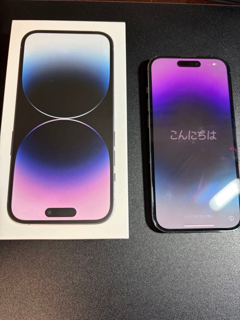 【正常動作品 最安値!!】iPhone 14 Pro ディープパープル 本体
