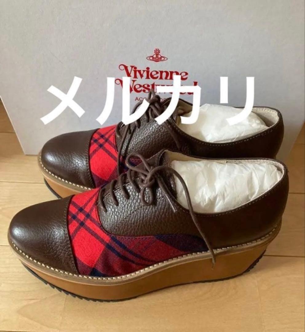 【あいか】Vivienne Westwood チェック靴ヴィヴィアン新品