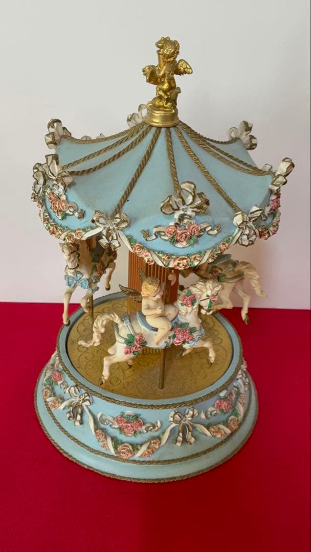 【ビンテージ 】フランクリンミント カルーセルオルゴール 天使