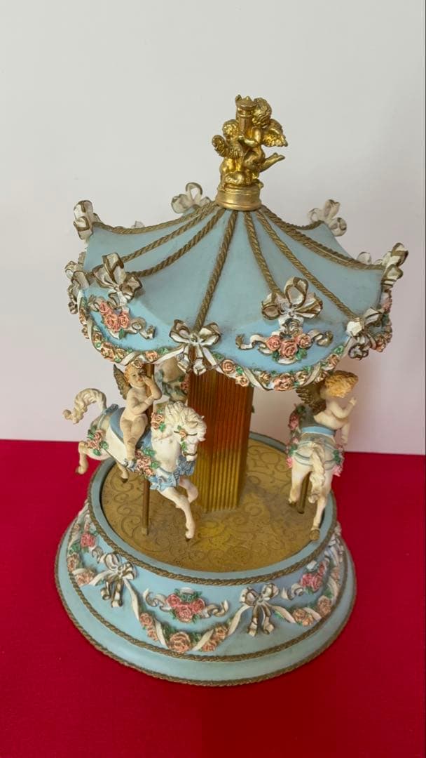 【ビンテージ 】フランクリンミント カルーセルオルゴール 天使