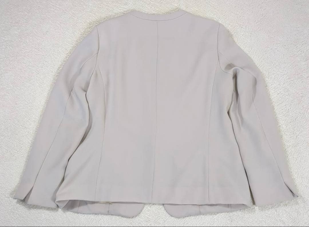 PLSTプラステ 大きいサイズXXL セットアップ ノーカラー アイボリー