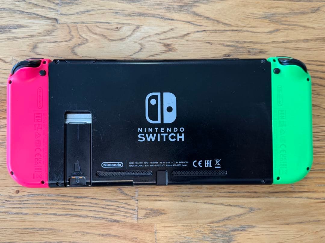 Switch 本体セットJoy-Con グリーン&ピンク付き　動作確認済