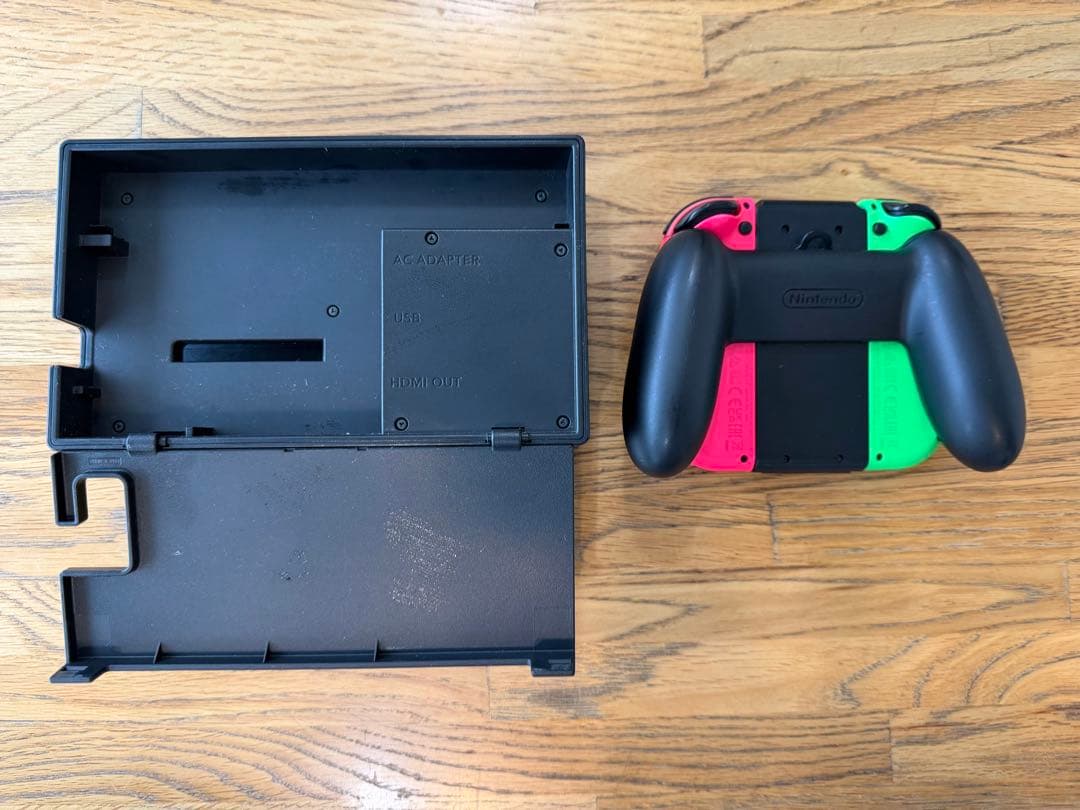 Switch 本体セットJoy-Con グリーン&ピンク付き　動作確認済