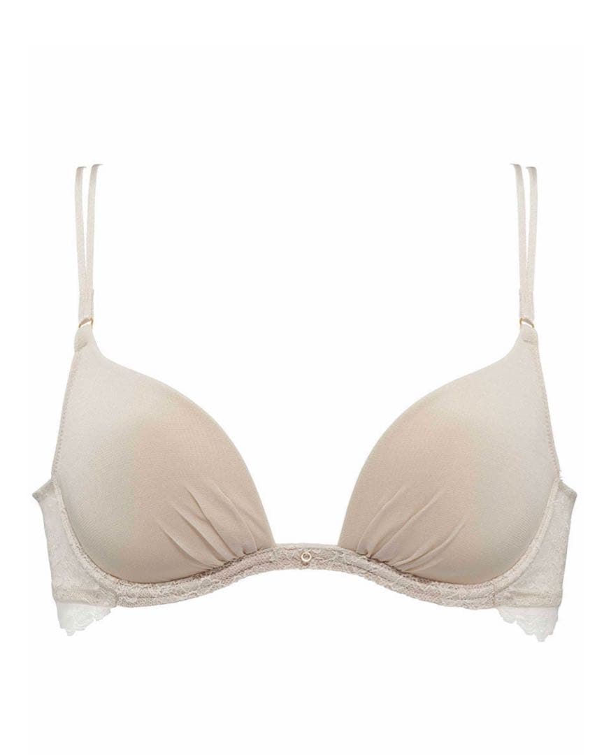 アウターにひびきにくい3/4カップブラジャーフローラルワコールyue ユエ