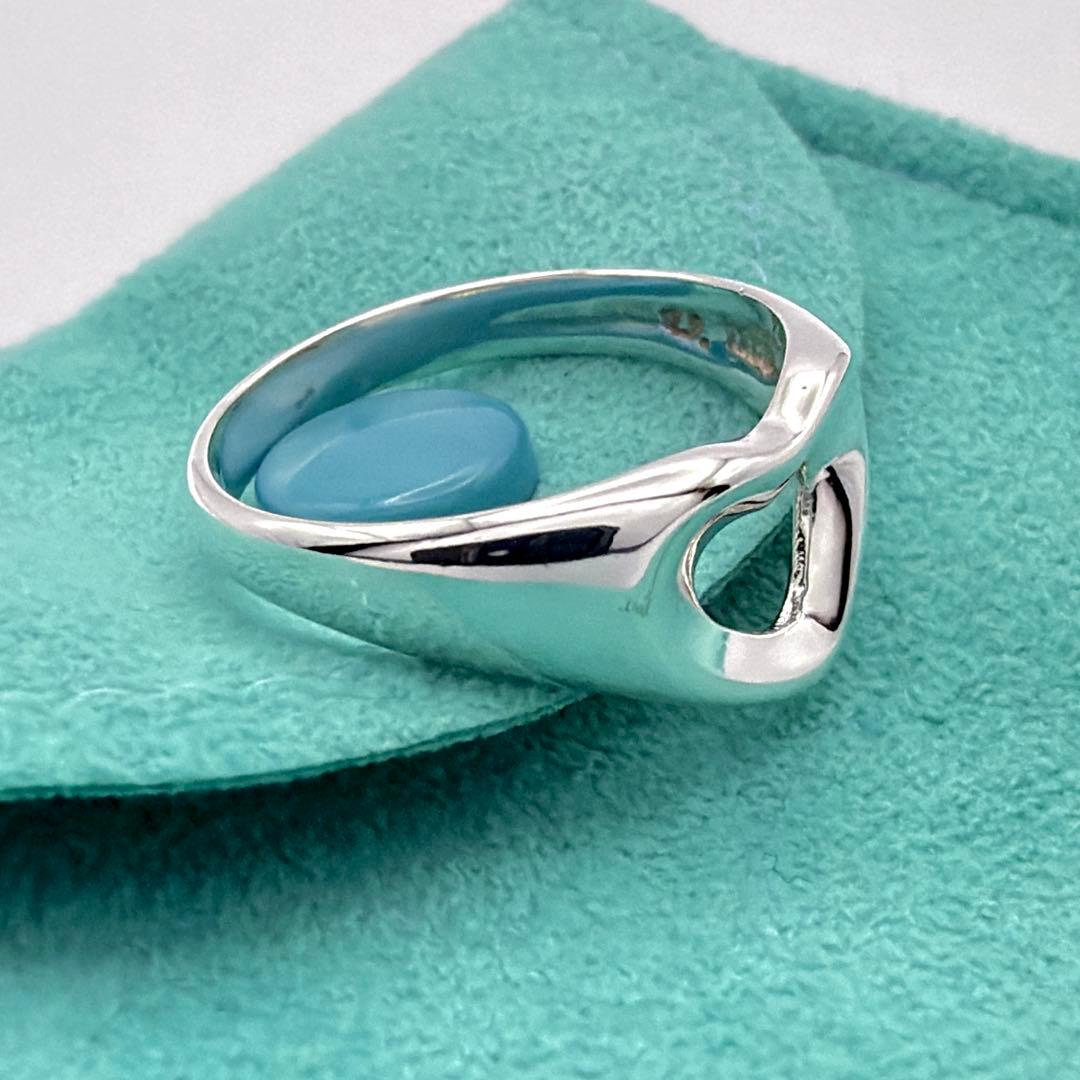 極美品 新品仕上げ ティファニー オープンハート リング 13号 シルバー925