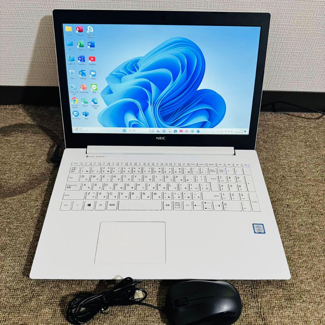 S223 NECノートパソコンSSDメモリ8G第7世代Windows11オフィス