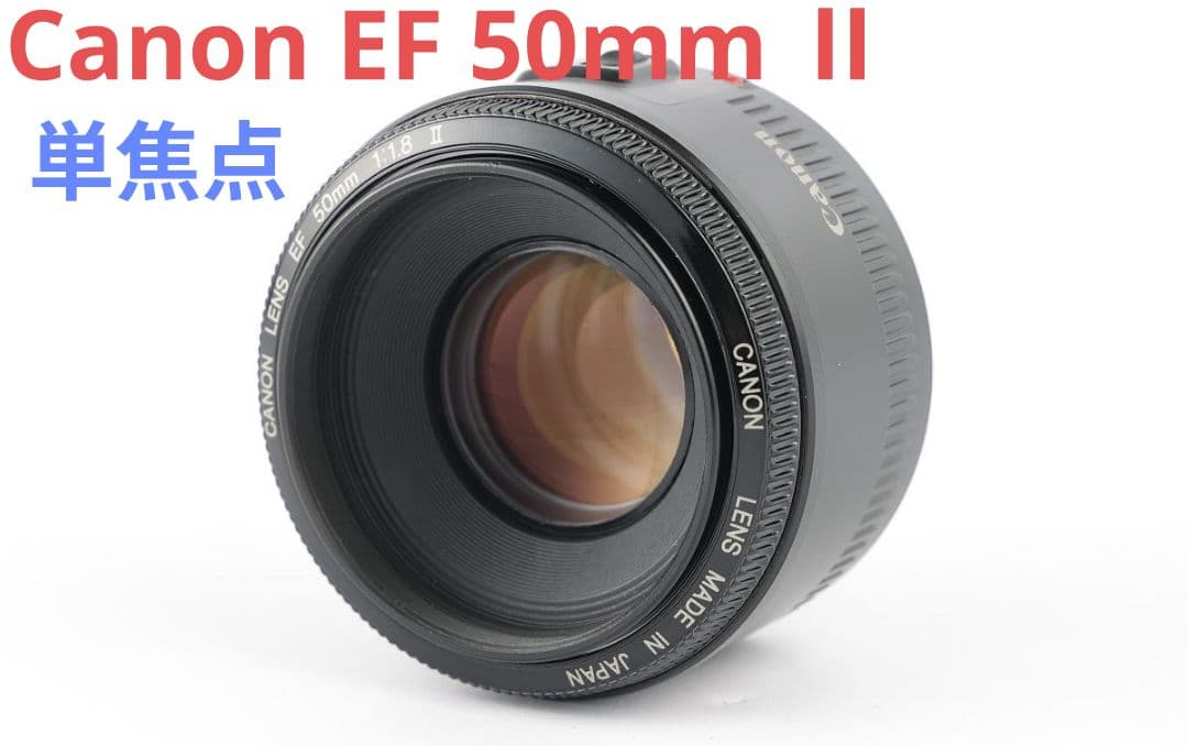 10月21日限定価格♪Canon EF 50mm Ⅱ 単焦点レンズ