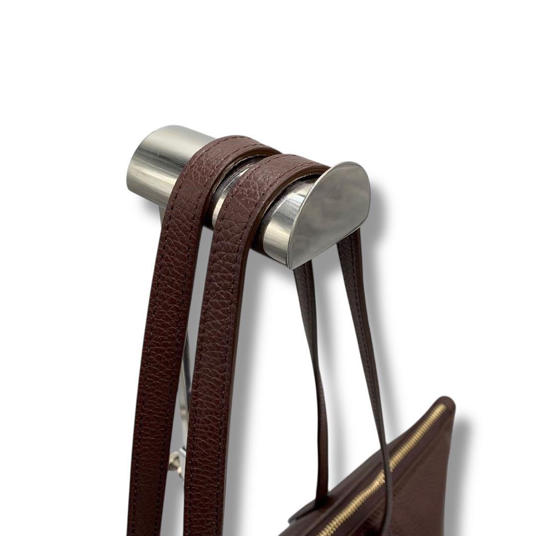 現行・美品✨フルラ トートバッグ ビジネスバッグ 肩掛け レザー ブラウン A4