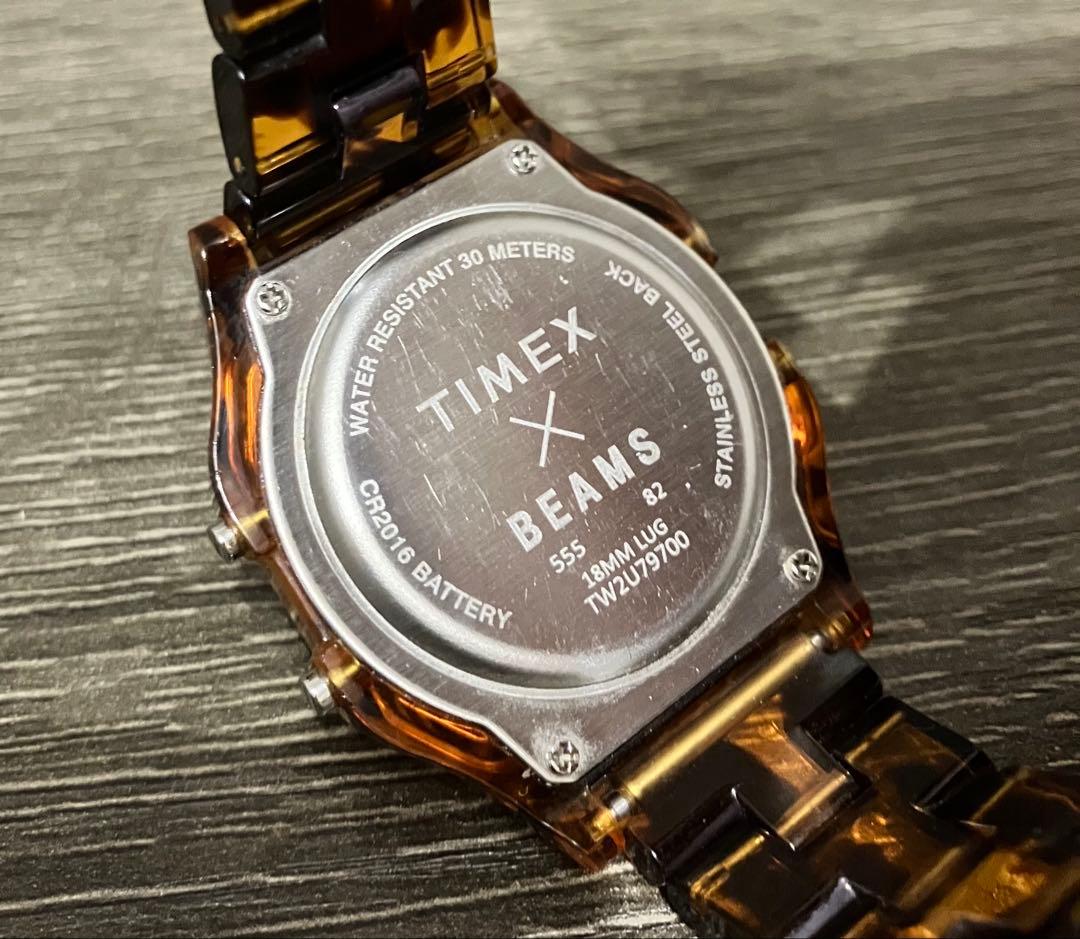 TIMEX BEAMS タイメックス ビームス べっ甲 腕時計 INDIGLO