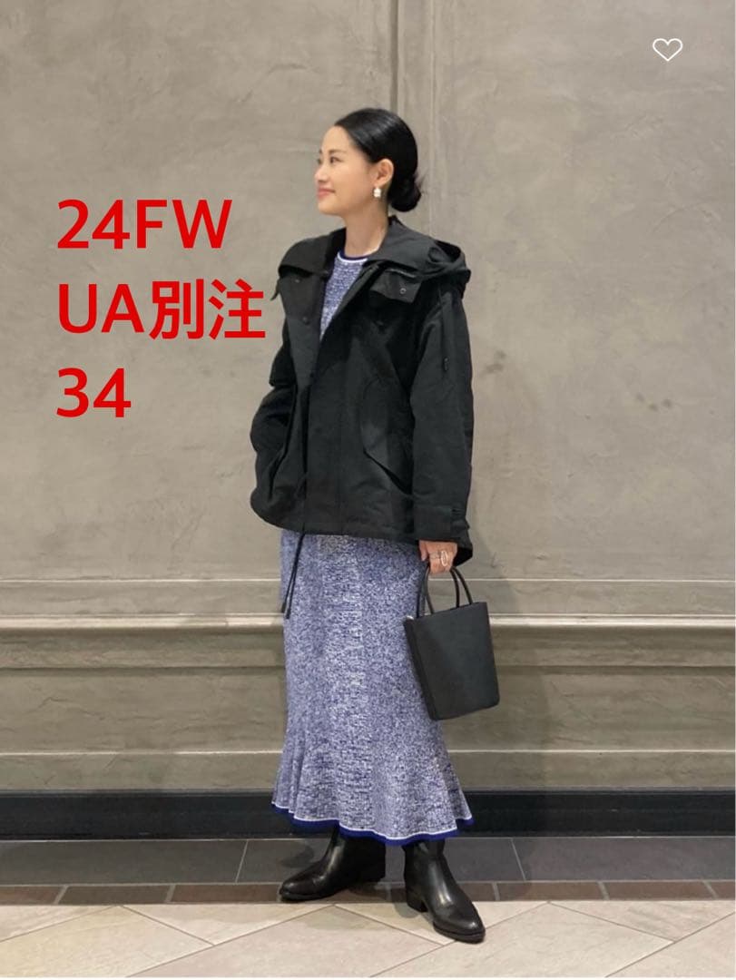 【美品】ザ・リラクス　ユナイテッドアローズ別注ドロップショルダーモッズコート34