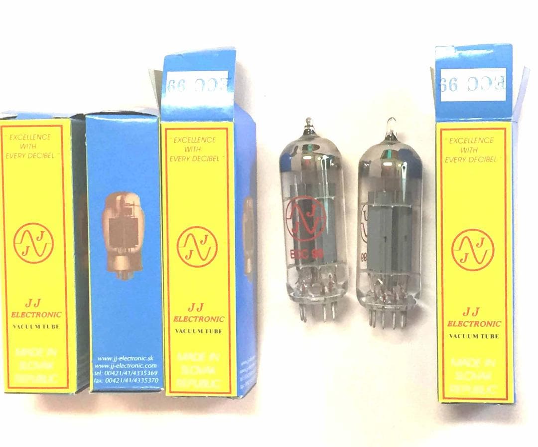 JJ製ECC99 電圧増幅管 4本セット