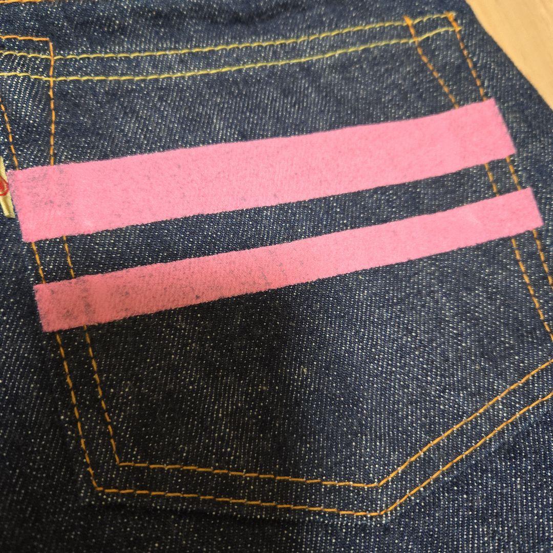 桃太郎ジーンズ ストレートデニム ダークブルー レディース W29