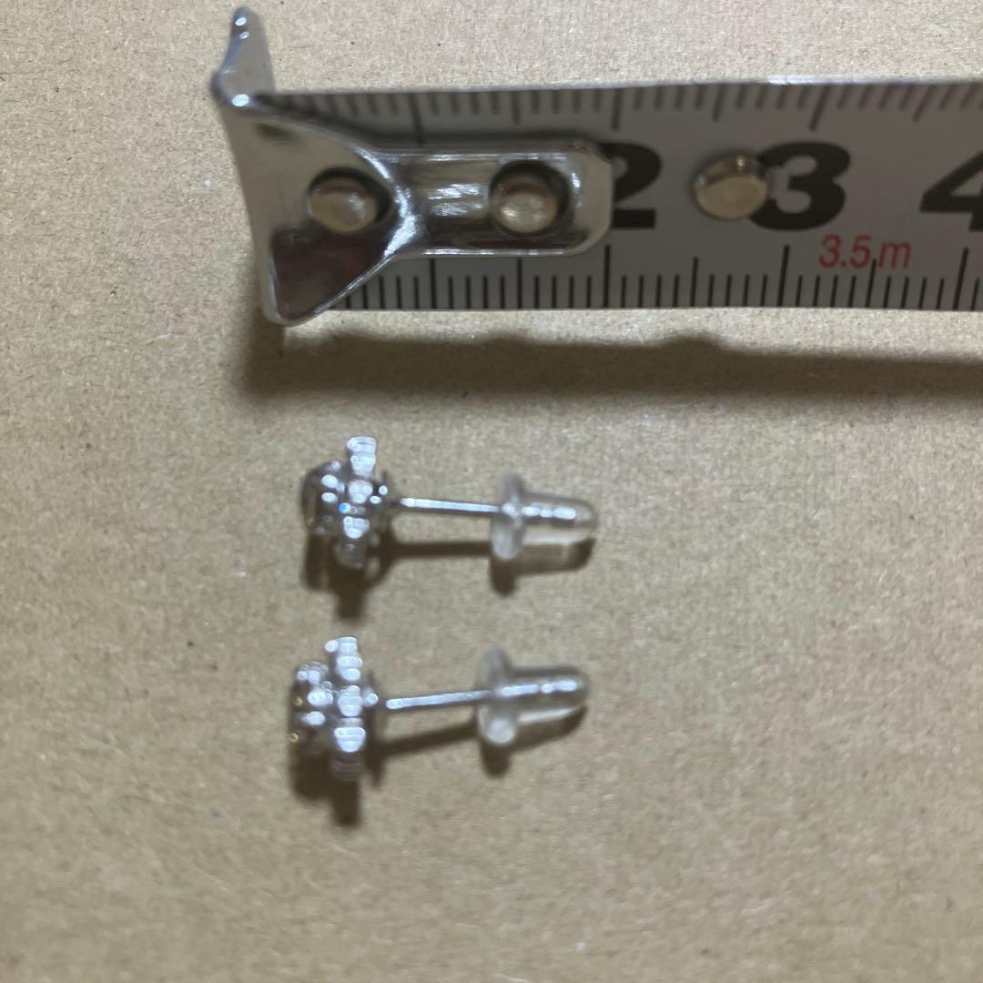 鑑別カード付天然ブラウンダイヤモンド ピアス 0.31ct オーバル&ラウンド