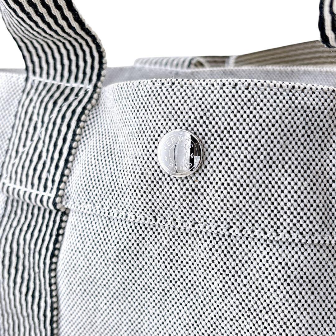 美品/エルメス/ニューフールトゥMM /トートバッグ/A4サイズ/エールライン/