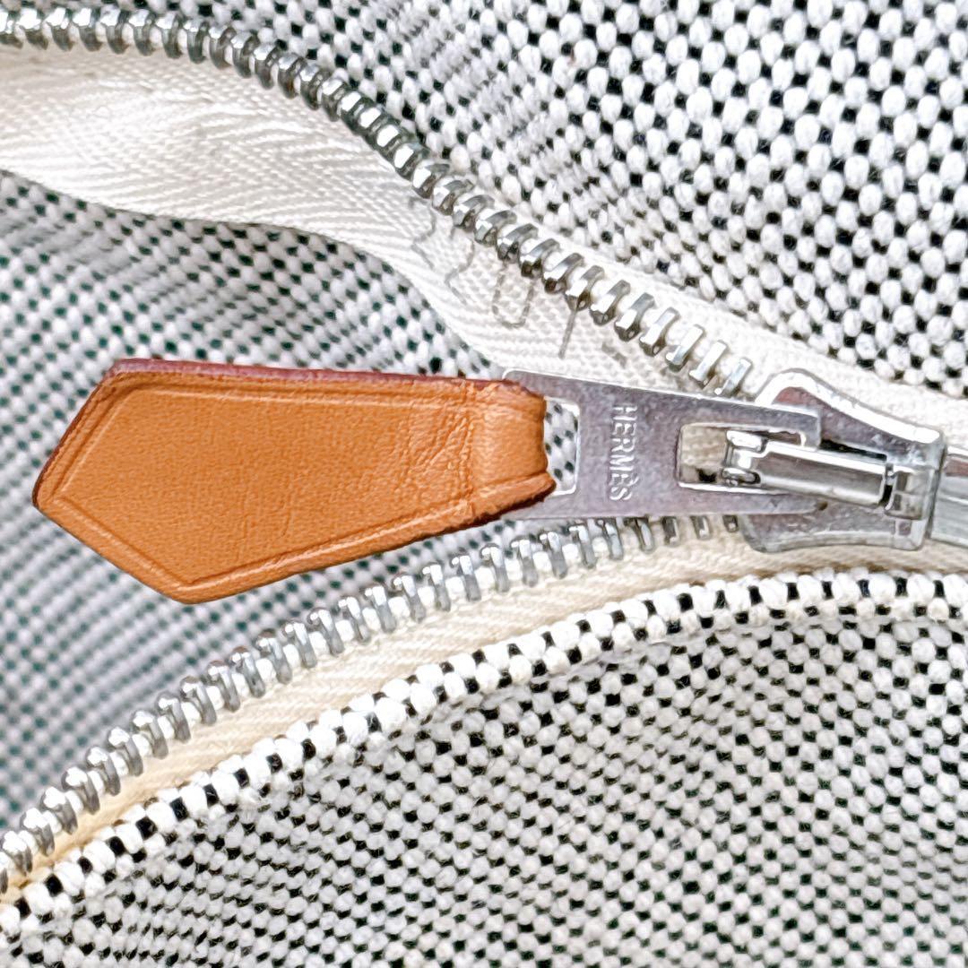 美品/エルメス/ニューフールトゥMM /トートバッグ/A4サイズ/エールライン/