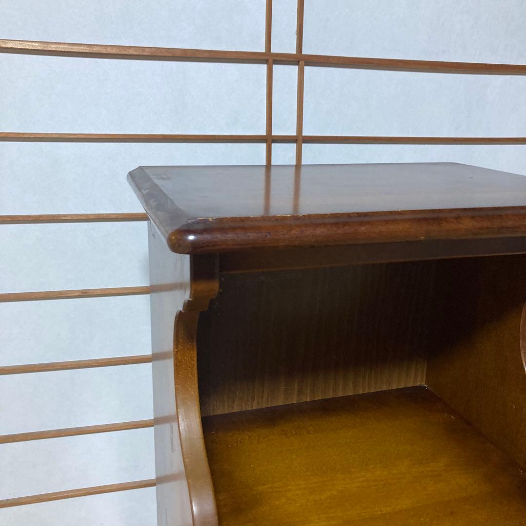 カリモク家具 コロニアル 電話台 引き出し4段 ブナ材 カントリー調 クラシック