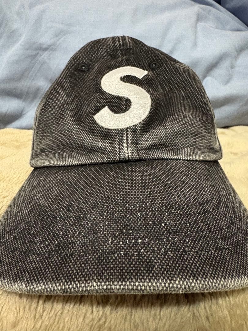 SUPREME Pigment S Logo 6-Panel キャップ 黒