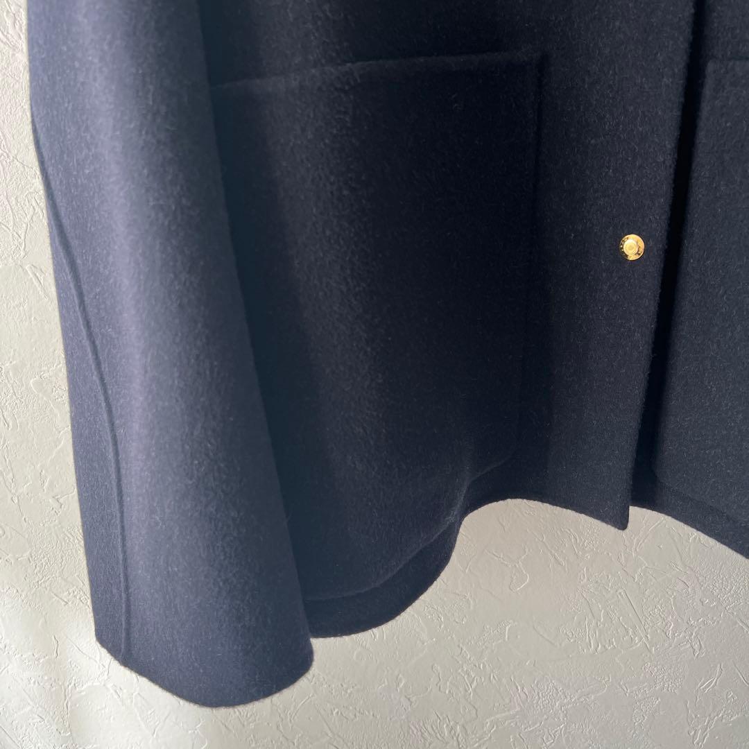 新品未使用　今季　DRAWER ビーバーケヌキノーカラージャケット