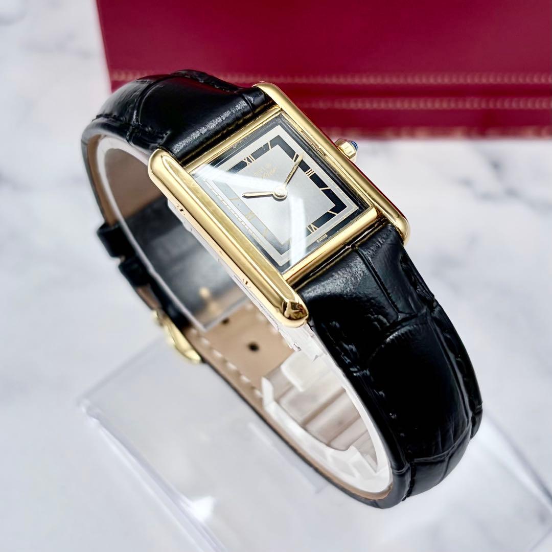 【極美／良稼働】カルティエ マストタンク SM ヴェルメイユ 極上個体 純正尾錠