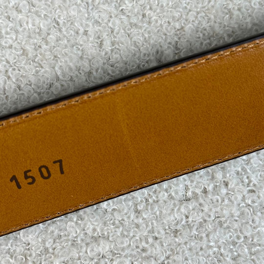 未使用級　MAGNANNI ベルト　レザー　ブラウン　保存袋付き