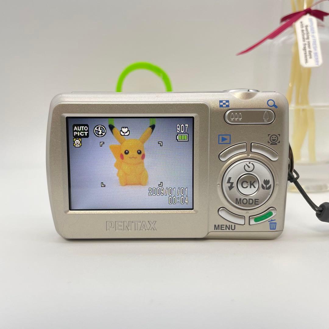 美品✨PENTAX Optio E70✨動作確認済 スマホ転送OK 単三電池♪